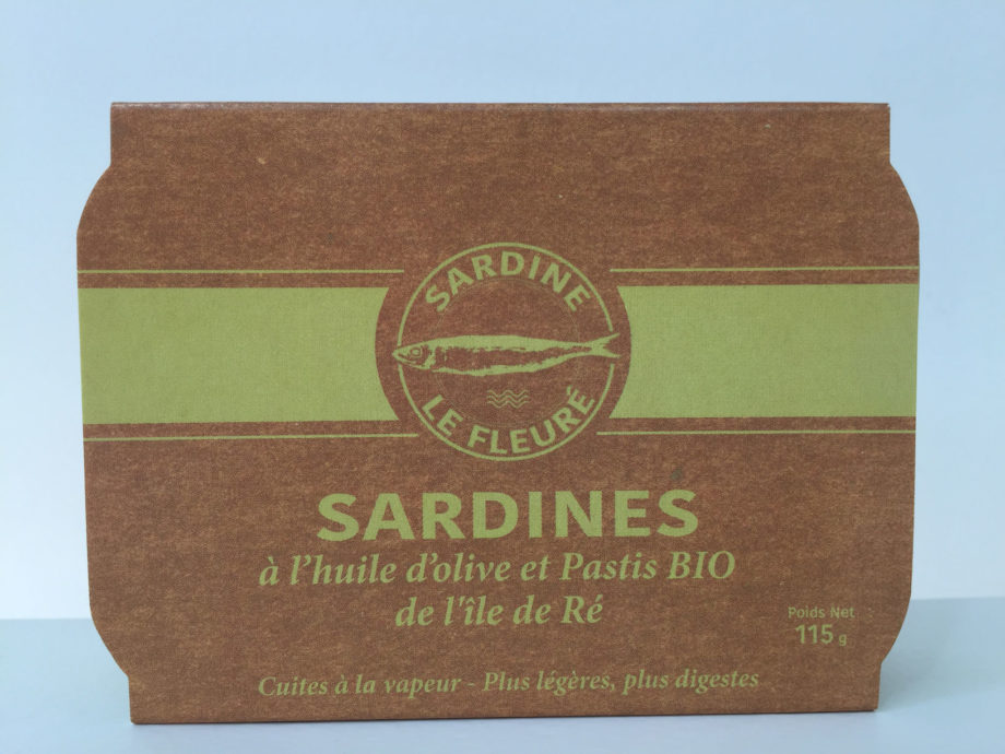 Sardines à l'huile d'olive et Pastis bio de l'ile de Ré-Le Fleuré