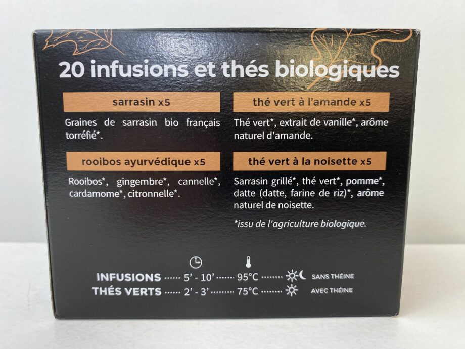 Coffret 20 sachets Automne bio