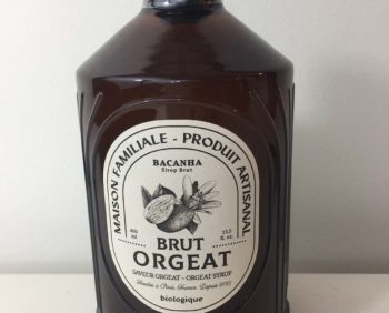 Sirop brut Orgeat - produit artisanal - Bacanha