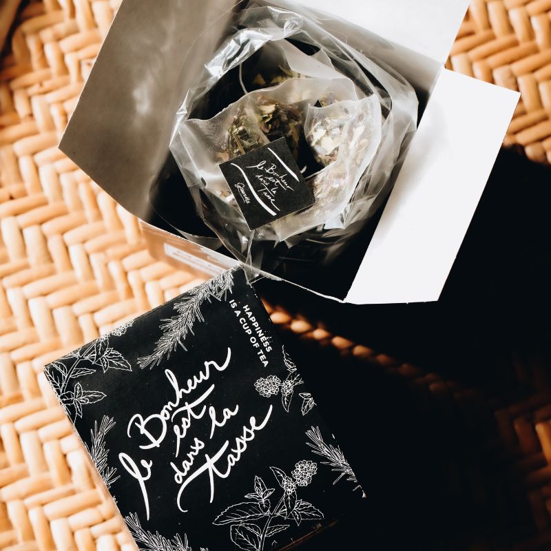 Boite de 15 sachets de thé noir citron gingembre bio