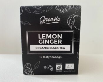 boite de 15 sachets de the noir et citron bio