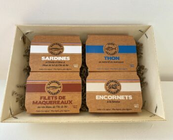 coffret cadeau 4 boites sardine et maquereau