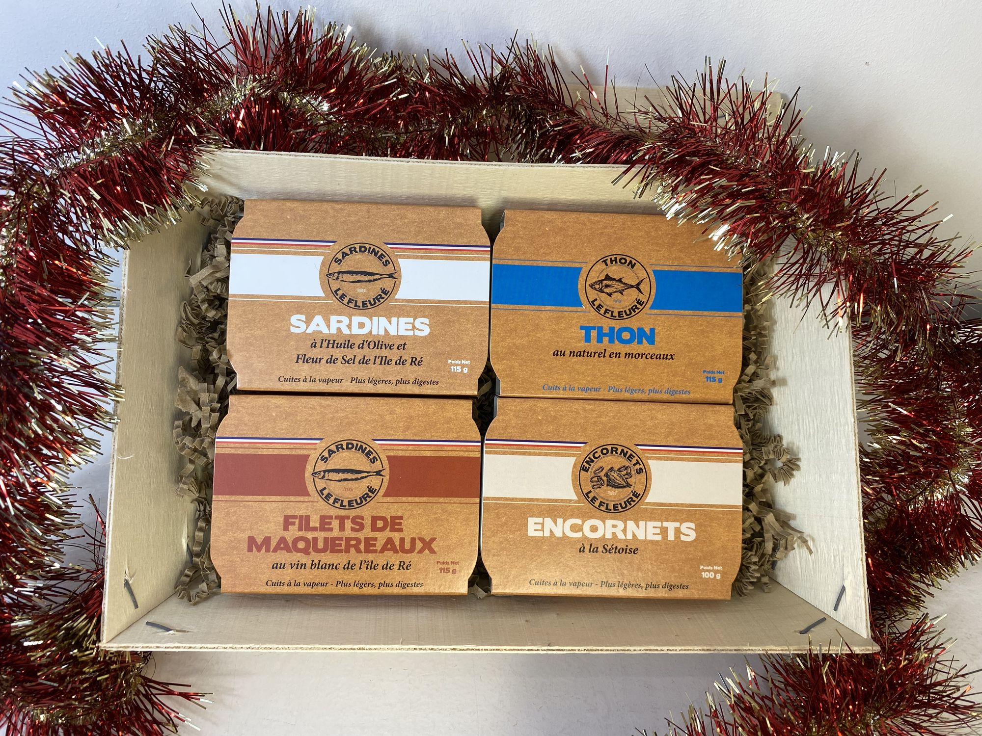 coffret poissons cadeau noel